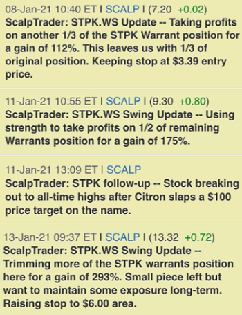 Star Peak Energy Transition Corp. Warrants (STPK.WS)
